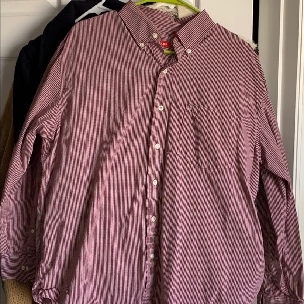 Men’s L Izod Casual Button Down Shirt Gently Used